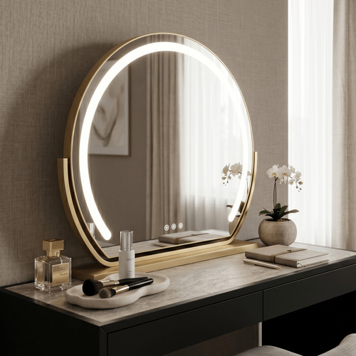 Gold led vanity - vanity, with