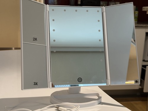 Makeup mirror with led - mirror,