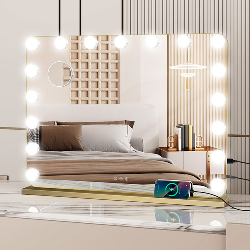 Led light vanity mirror large - vanity,